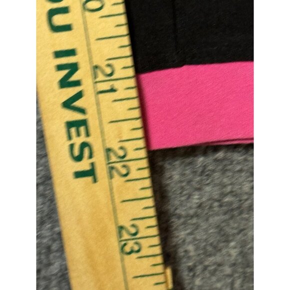 Nike Dri-Fit Cropped Capri Pants Womens Large Black & Pink - Picture 7 of 10